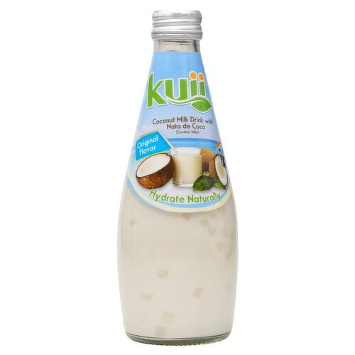 Kuii Original Flavor Coconut Milk Drink with Nata De Coco, 9.8 fl oz