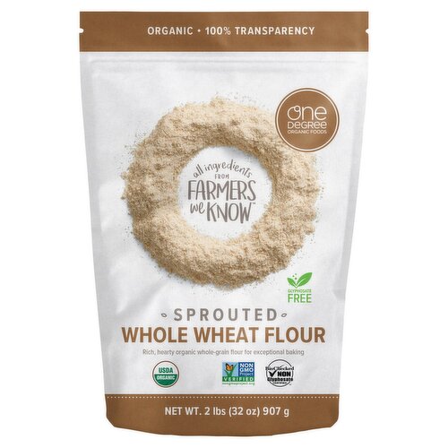 One Degree Organic Foods Sprouted Whole Wheat Flour, 32 oz