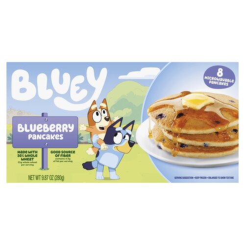 Bluey Blueberry Pancakes, 8 count, 9.87 oz