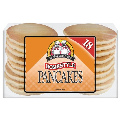 De Wafelbakkers Homestyle Pancakes, 18 count, 24.8 oz