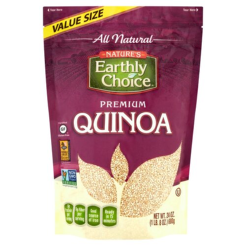 Nature's Earthly Choice All Natural Premium Quinoa Value Size, 24 oz