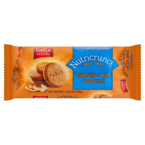 Parle Platina Nutricrunch Ginger Snap Cookies, 3.52 oz