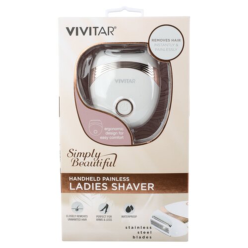 Vivitar Simply Beautiful Handheld Painless Ladies Shaver