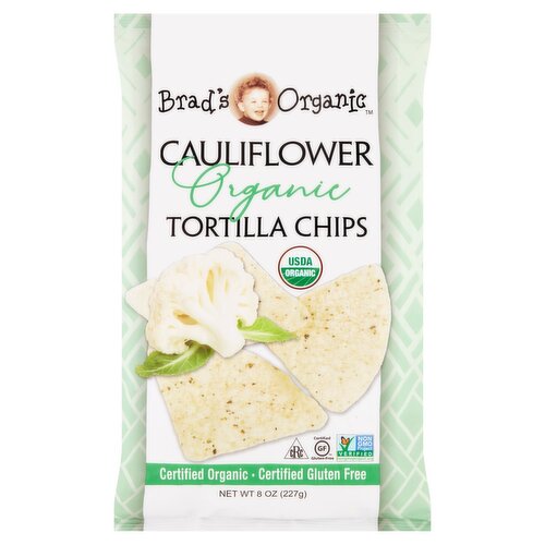 Brad's Organic Cauliflower Tortilla Chips, 8 oz