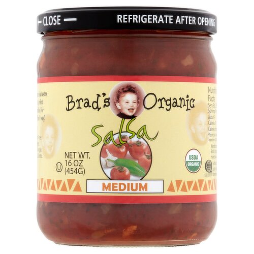 Brad's Organic Medium Salsa, 16 oz