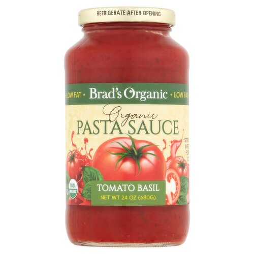 Brad's Organic Tomato Basil Pasta Sauce, 24 oz