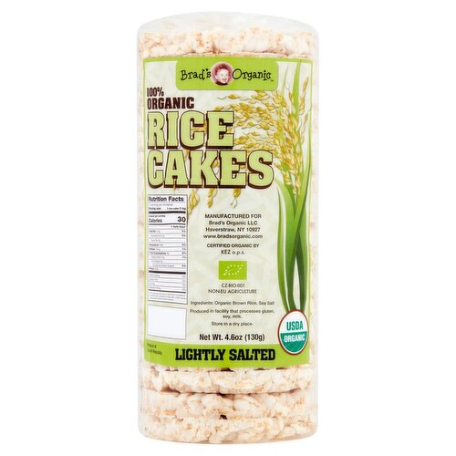 Brad's Organic Lightly Salted Rice Cakes, 4.6 oz