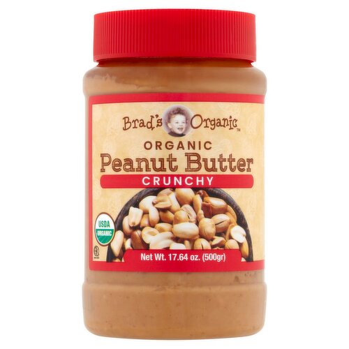 Brad's Organic Crunchy Peanut Butter, 17.64 oz