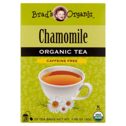 Brad's Organic Chamomile Organic Tea Bags, 20 count, 1.06 oz