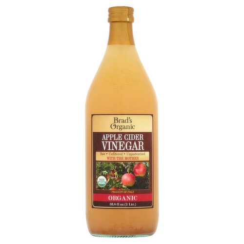 Brad's Organic Apple Cider Vinegar, 33.8 fl oz