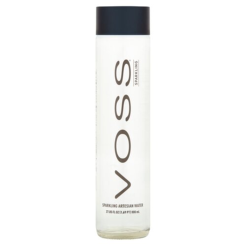 Voss Sparkling Artesian Water, 27.05 fl oz