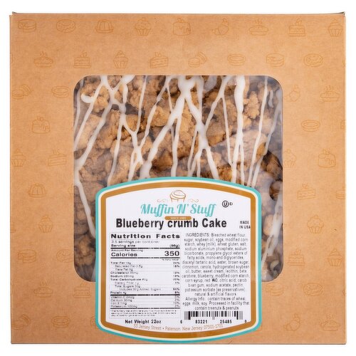 Muffin 'N' Stuff Blueberry Crumb Cake, 22 oz