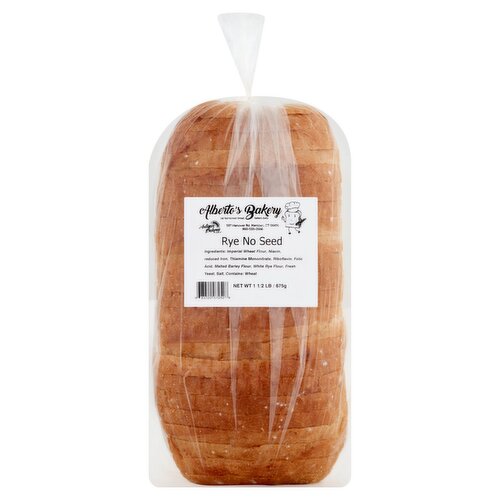 Alberto's Bakery Rye No Seed Bread, 1 1/2 lb