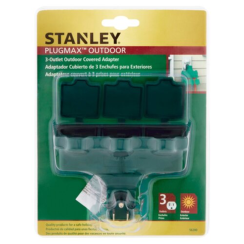 Stanley Plugmax 3-Outlet Outdoor Covered Adapter