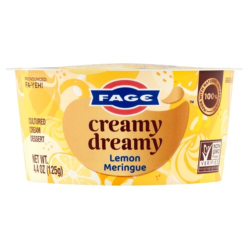 Fage Creamy Dreamy Lemon Meringue Cultured Cream Dessert, 4.4 oz