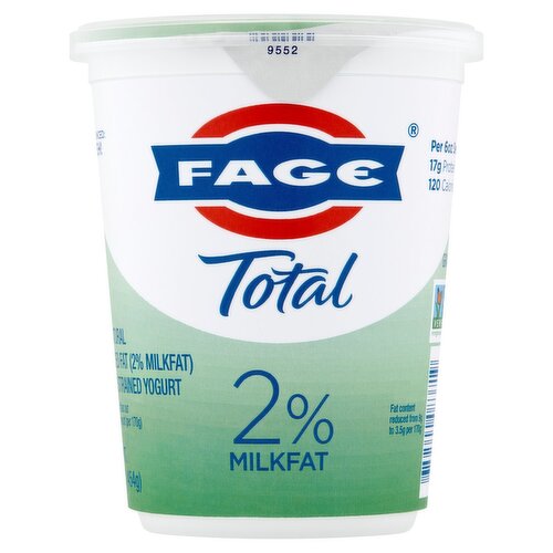 Fage Total 2% Milkfat All Natural Reduced Fat Greek Strained Yogurt, 16 oz