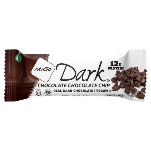 NuGo Dark Chocolate Chip Protein Bar, 1.76 oz