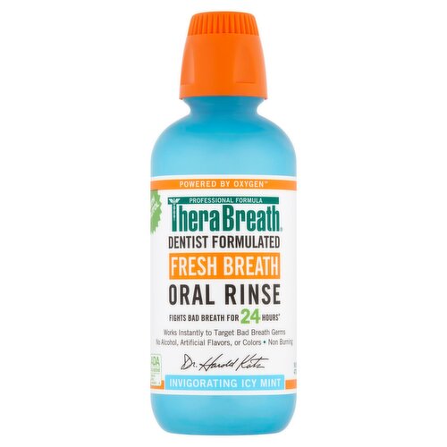 TheraBreath Invigorating Icy Mint Fresh Breath Oral Rinse, 16 fl oz