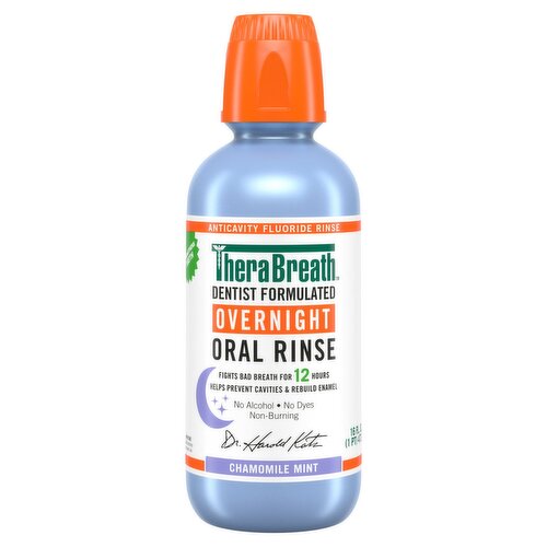 TheraBreath Chamomile Mint Overnight Oral Rinse, 16 fl oz