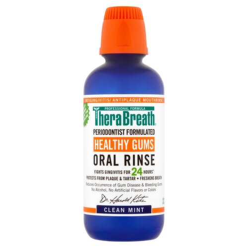 TheraBreath Healthy Gums Clean Mint Oral Rinse, 16 fl oz