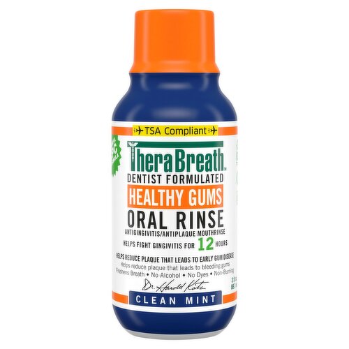 Thera Breath Healthy Gums Clean Mint Oral Rinse, 3 fl oz