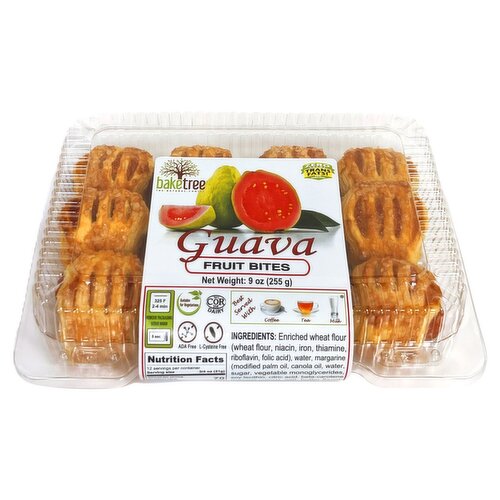 Baketree Guava Fruit Bites, 9 oz