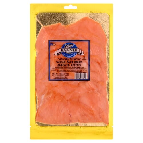 Banner Smoked Fish Inc. Bagel Cuts Nova Salmon, 12 oz