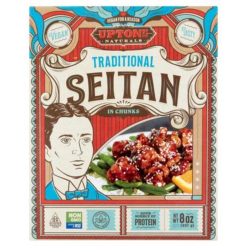 Upton's Naturals Traditional Seitan in Chunks, 8 oz