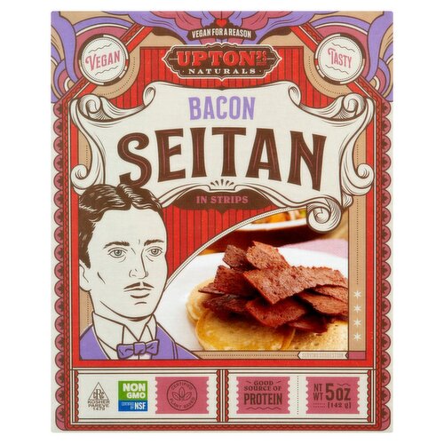 Upton's Naturals Bacon Seitan in Strips, 5 oz