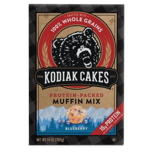 Kodiak Cakes Protein-Packed Blueberry Muffin Mix, 14 oz