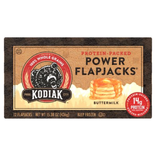 Kodiak Cakes Power Flapjacks Protein-Packed Buttermilk Flapjacks, 12 count, 15.38 oz