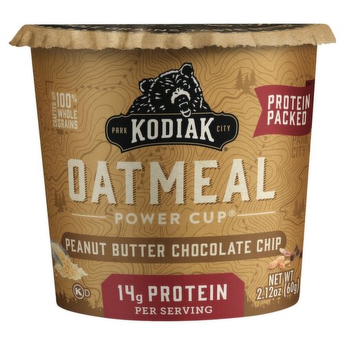 Kodiak Power Cup Peanut Butter Chocolate Chip Oatmeal, 2.12 oz