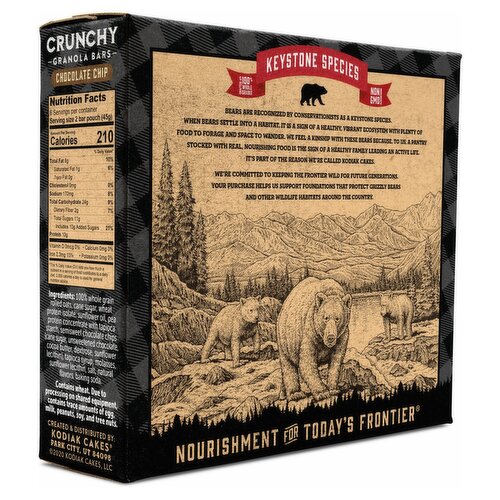 Kodiak Cakes Protein-Packed Chocolate Chip Crunchy Granola Bars, 1.59 oz, 6 count