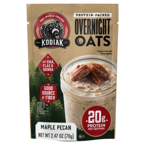Kodiak Protein-Packed Maple Pecan Overnight Oats, 2.47 oz