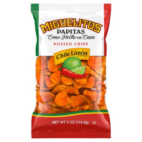 Miguelitos Papitas Chile Limón Flavored Potato Chips, 4 oz