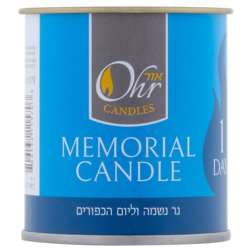 Ohr 1 Day Memorial Candle