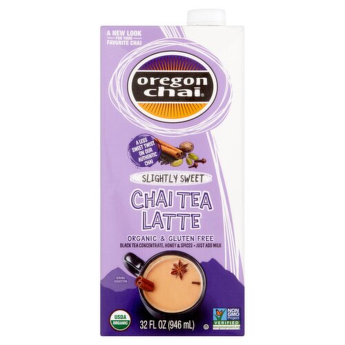 Oregon Chai Slightly Sweet Chai Tea Latte, 32 fl oz