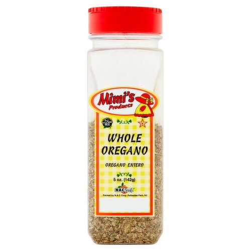 Nac Foods Mimi's Products Whole Oregano, 5 oz