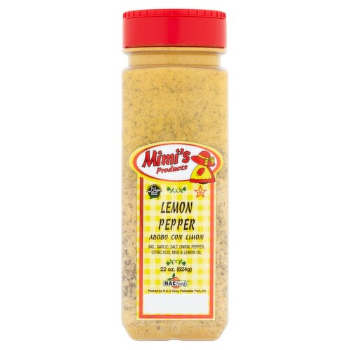 Mimi's Products Lemon Pepper, 22 oz