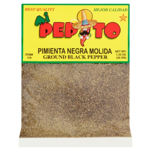 Mi Pepito Ground Black Pepper, 1.25 oz