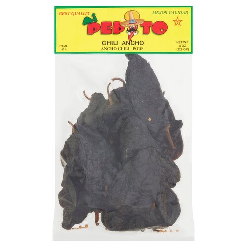 Mi Pepito Ancho Chili Pods, 8 oz