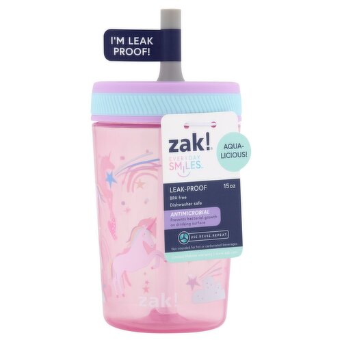 Zak! Everyday Smiles 15 oz Leak-Proof Tumbler