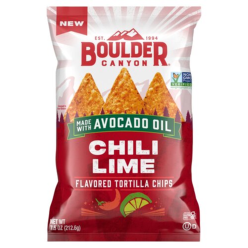 Boulder Canyon Chili Lime Flavored Tortilla Chips, 7.5 oz