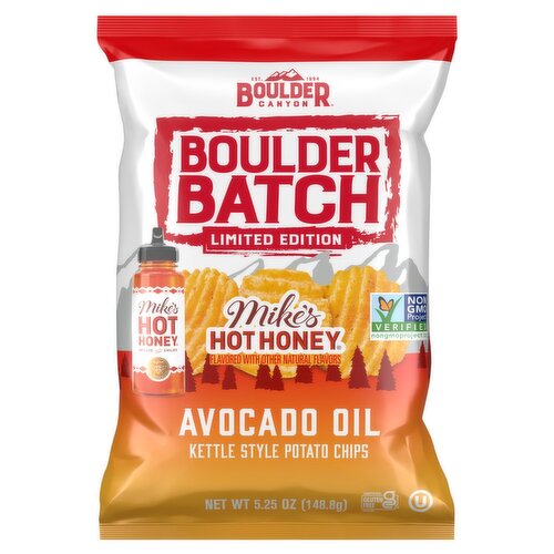 Boulder Canyon Boulder Batch Mike's Hot Honey Kettle Style Potato Chips Limited Edition, 5.25 oz