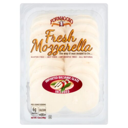 Formaggio Fresh Mozzarella, 12 oz, 16 count