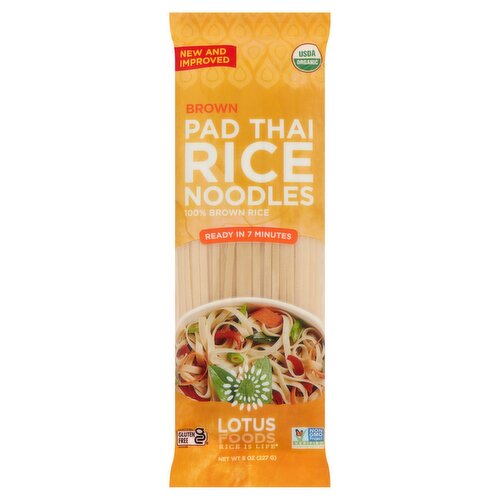 Lotus Foods Brown Pad Thai Rice Noodles, 8 oz