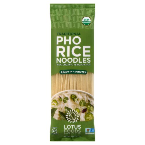 Lotus Foods Traditional PHO Rice Noodles, 8 oz
