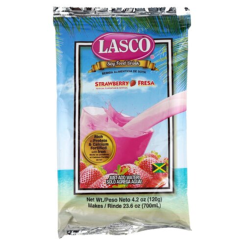 Lasco Strawberry Soy Food Drink, 4.2 oz