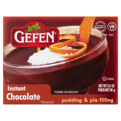 Gefen Instant Chocolate Flavored Pudding & Pie Filling, 3.5 oz