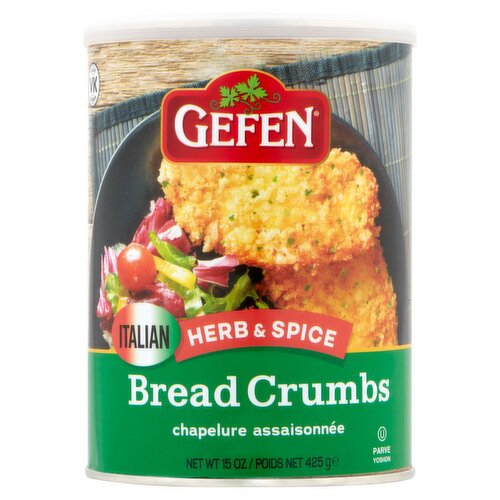 Gefen Italian Herb & Spice Bread Crumbs, 15 oz